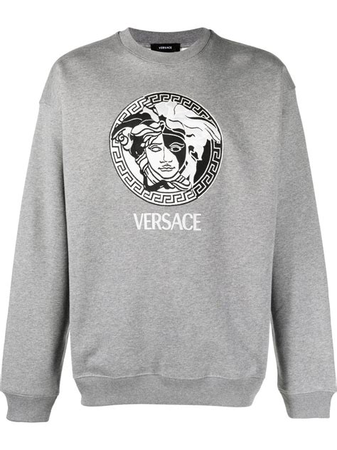 versace sweatshirt velvet|versace sweatshirt women.